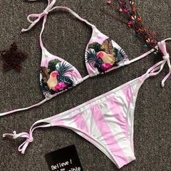 Stripes Sexy Brazilian Bikini