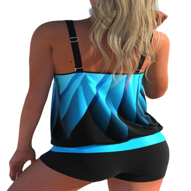 Women's Tankini Split Large Size Swimsuit