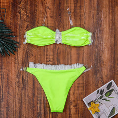 Split Swimsuit Lace Swimsuit Bikini