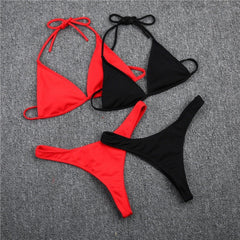 Brazilian Girls Swimming Suits Bikini Small Cup High Cut